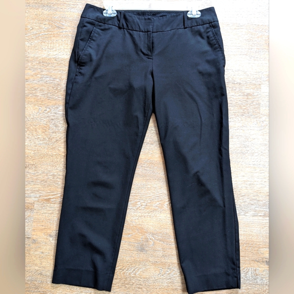 The Limited, Drew Fit, Sz. 6, Black Collection Crop Pants